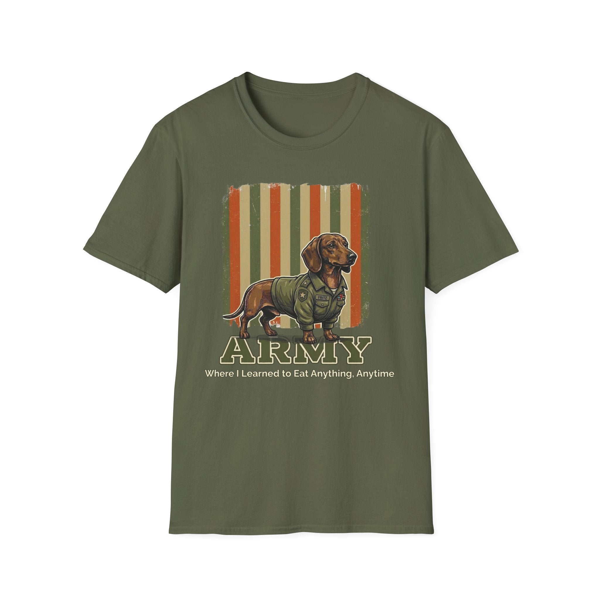Army: Where I Learned to Eat Anything, Anytime T-Shirt