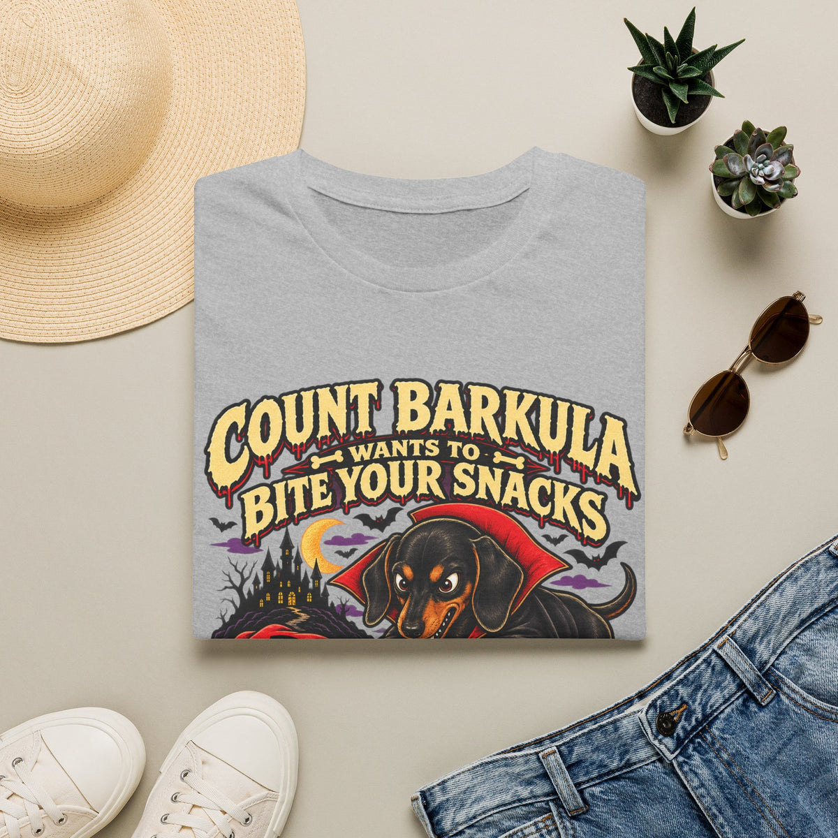 Count Barkula Wants to Bite Your Snacks T-Shirt