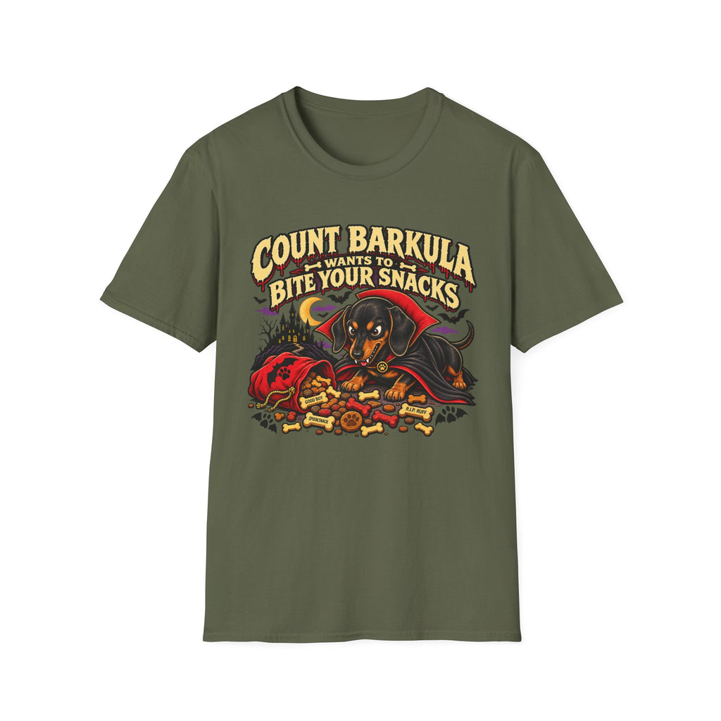 Count Barkula Wants to Bite Your Snacks T-Shirt