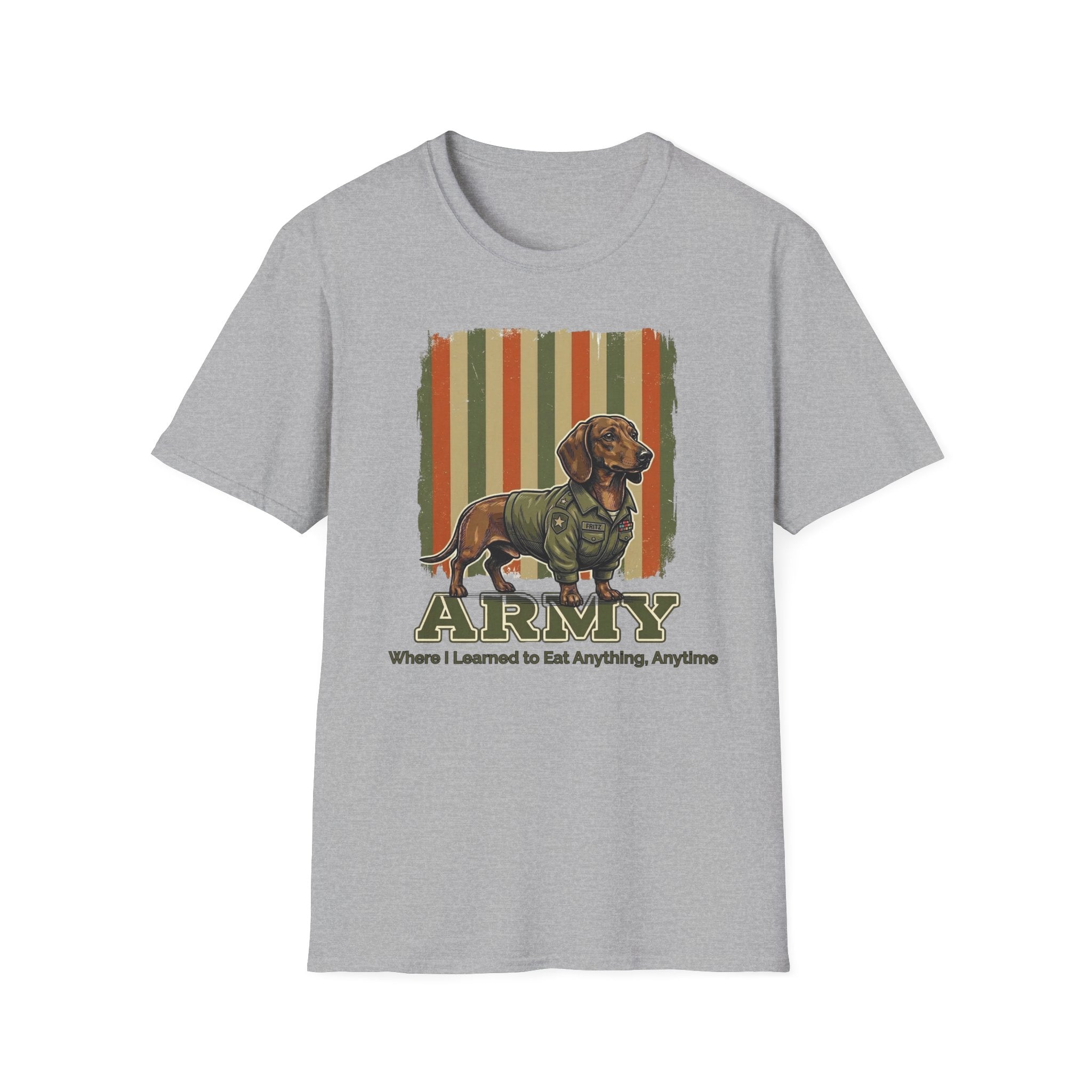 Army: Where I Learned to Eat Anything, Anytime T-Shirt