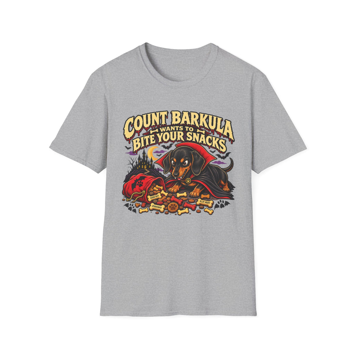 Count Barkula Wants to Bite Your Snacks T-Shirt