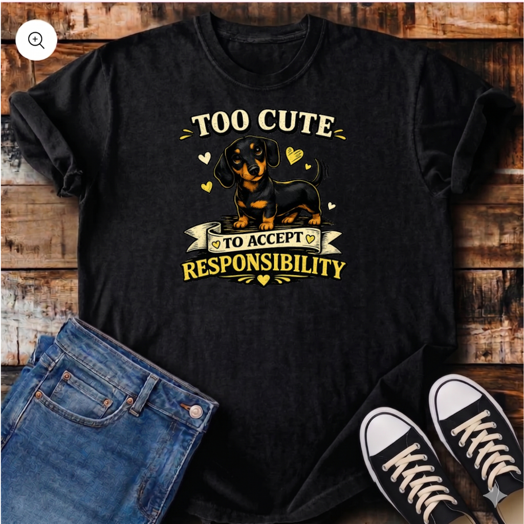 Too Cute To Accept Responsibility  T-Shirt