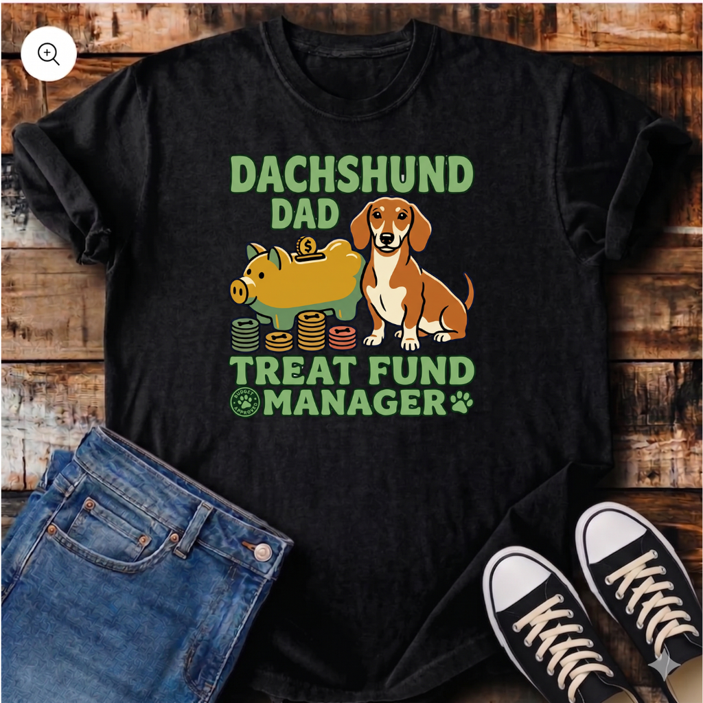 Dachshund Dad Treat Fund Manager T-Shirt