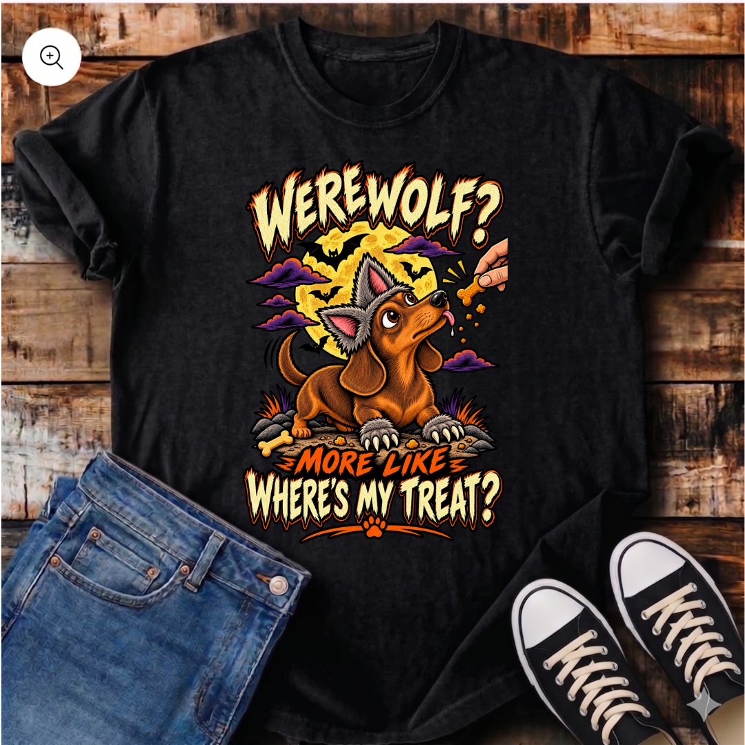 Werewolf Where's my Treat T-Shirt