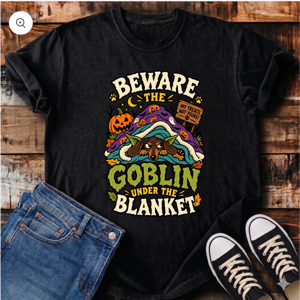 Beware the Goblin Under the Blanket T-Shirt
