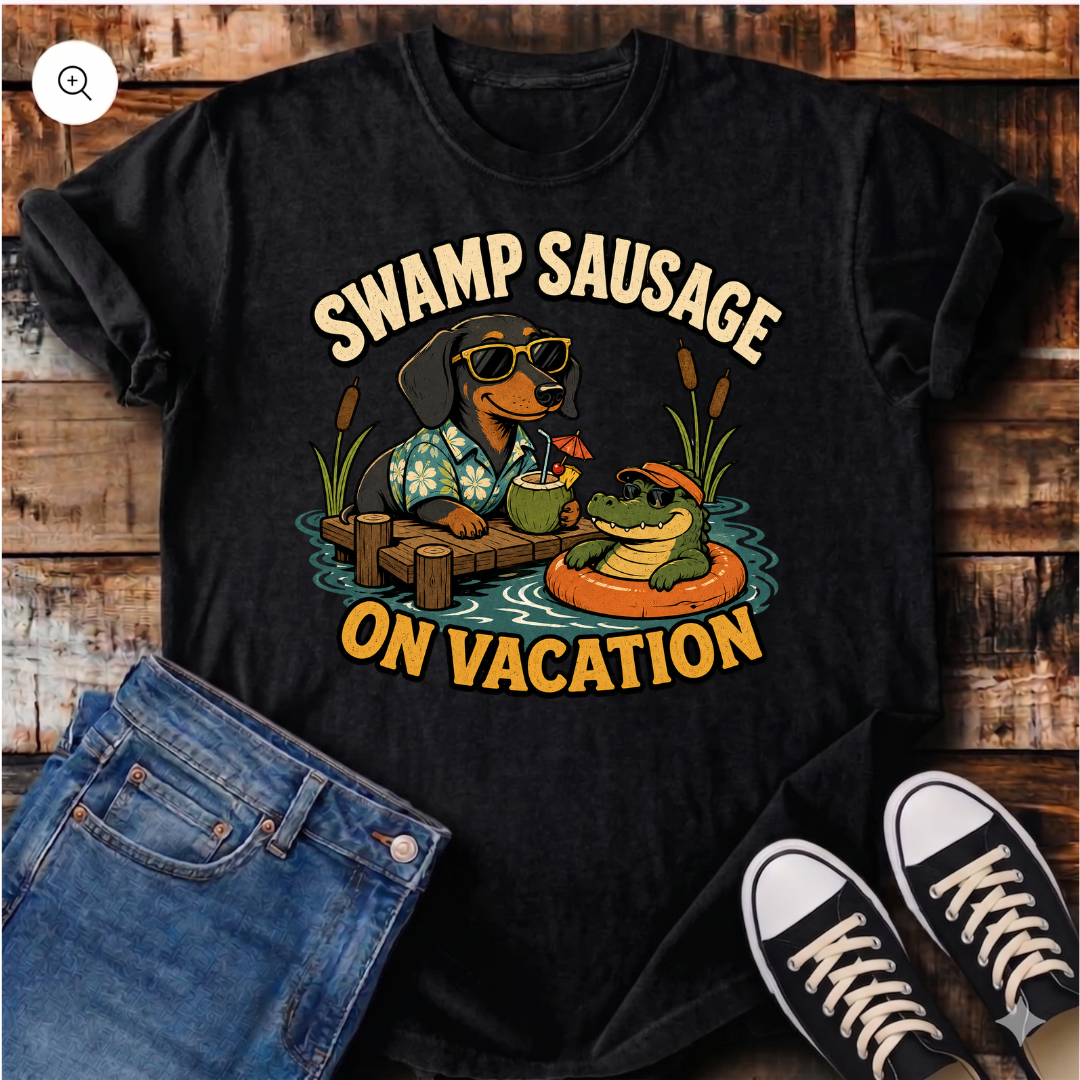 Swamp Sausage on Vacation T-Shirt