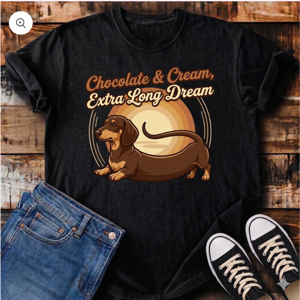 Chocolate & Cream, Extra Long Dream T-Shirt
