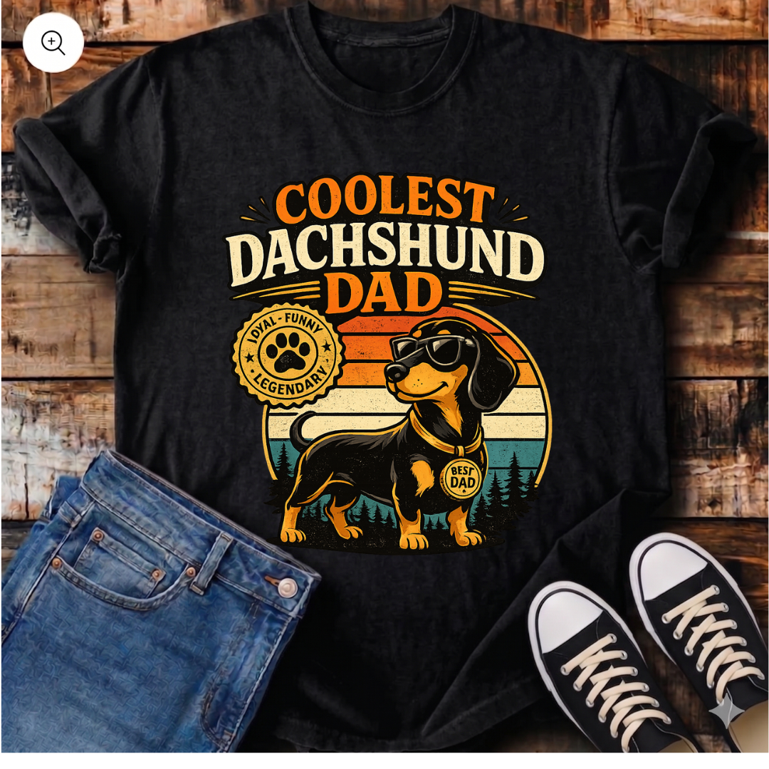Coolest Dachshund Dad T-Shirt