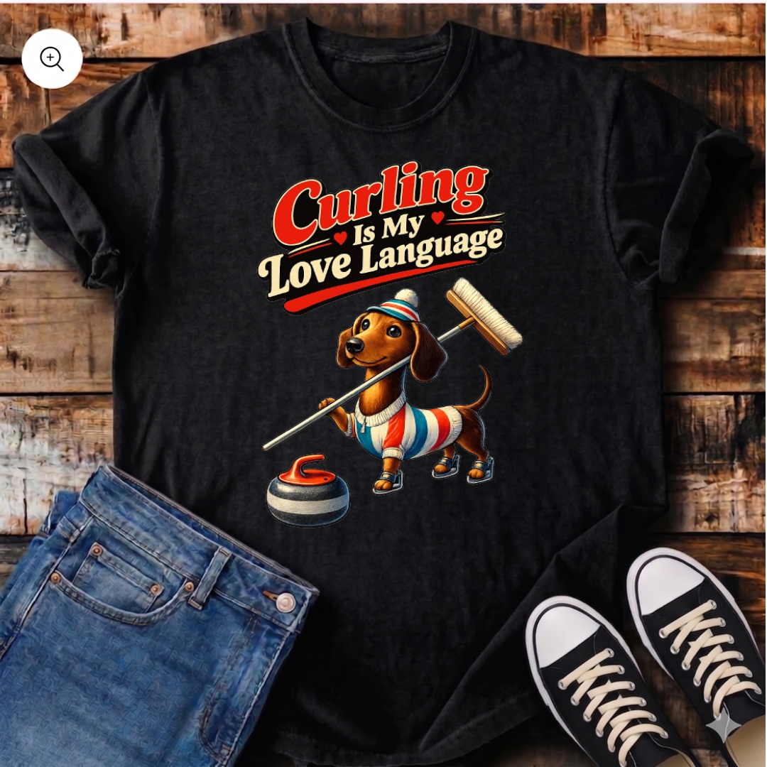 Curling Is My Love Language T-Shirt