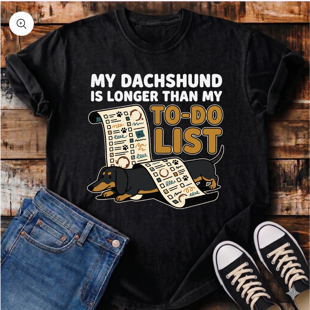 My Dachshund Is Longer Than My To-Do List T-Shirt