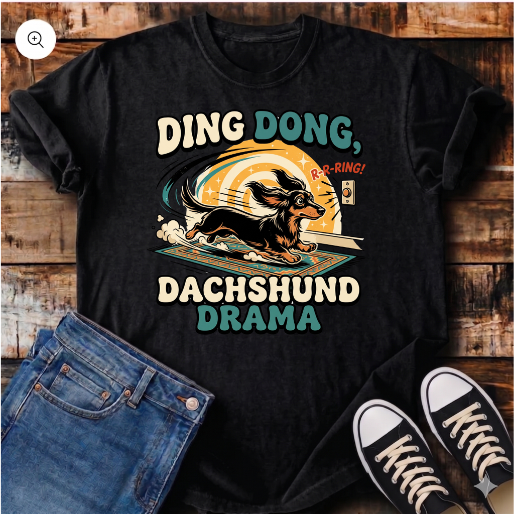 Ding Dong Dachshund Drama T-Shirt