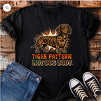 Tiger Pattern, Hot Dog Body T-Shirt
