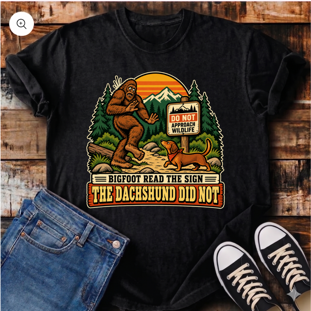 Bigfoot Reports Dachshund Sighting T-Shirt
