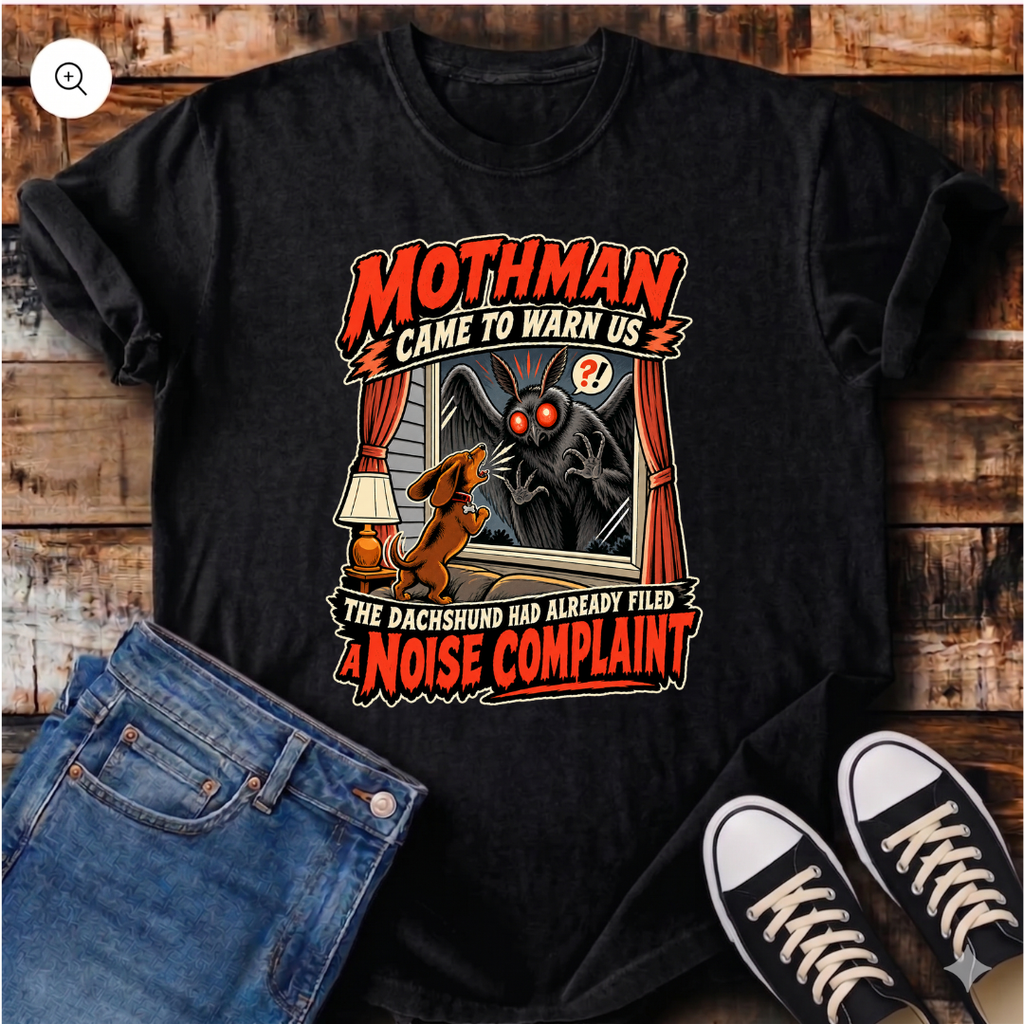 Mothman and Dachshund T-Shirt