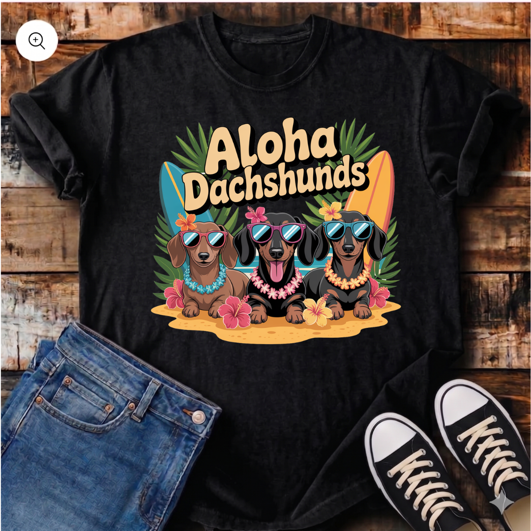 Aloha Dachshunds T-Shirt
