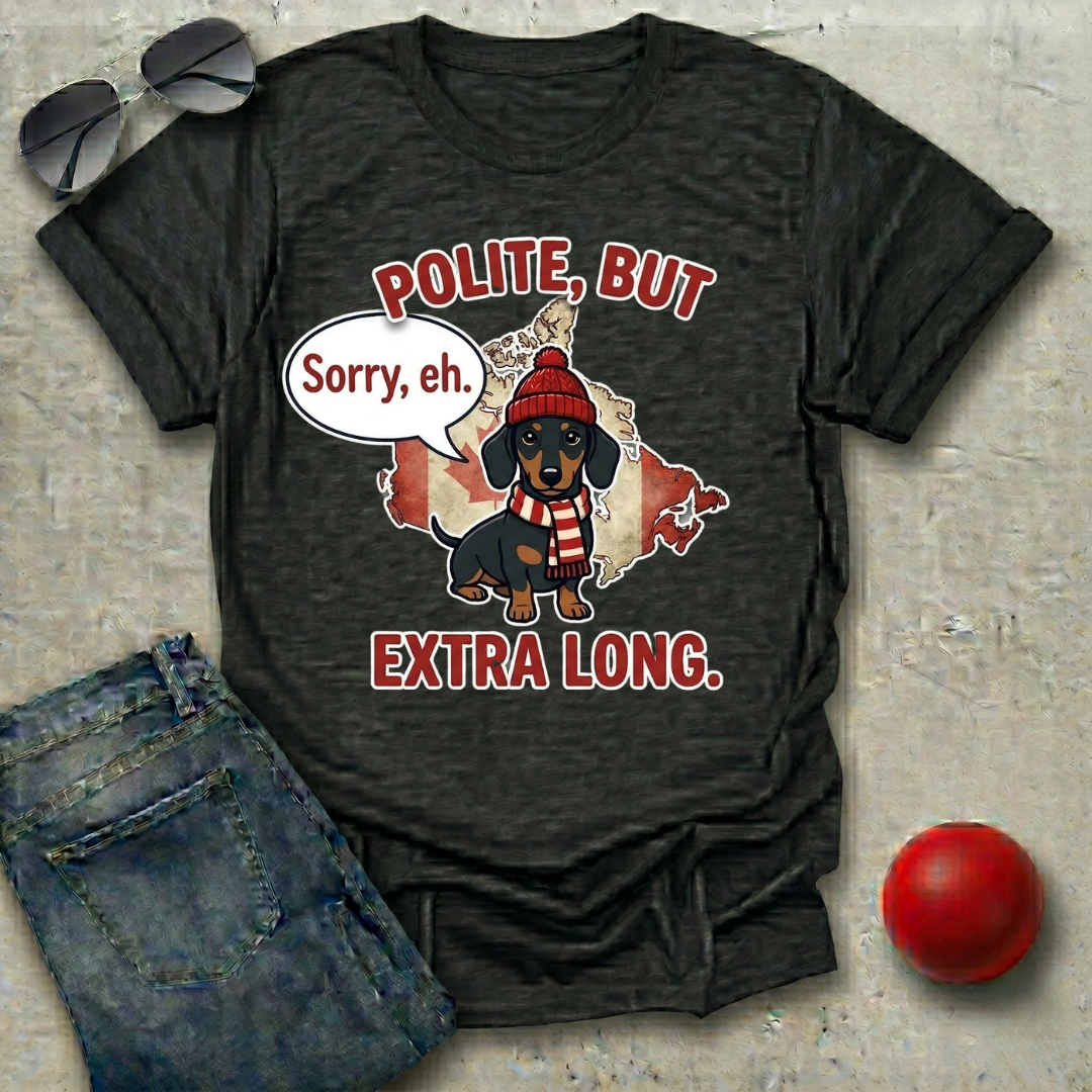 Canadian Polite Dachshund T-Shirt