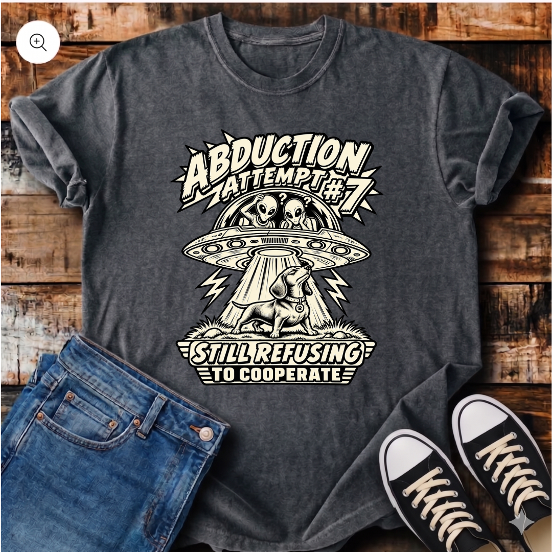 Alien Abduction Attempt T-Shirt