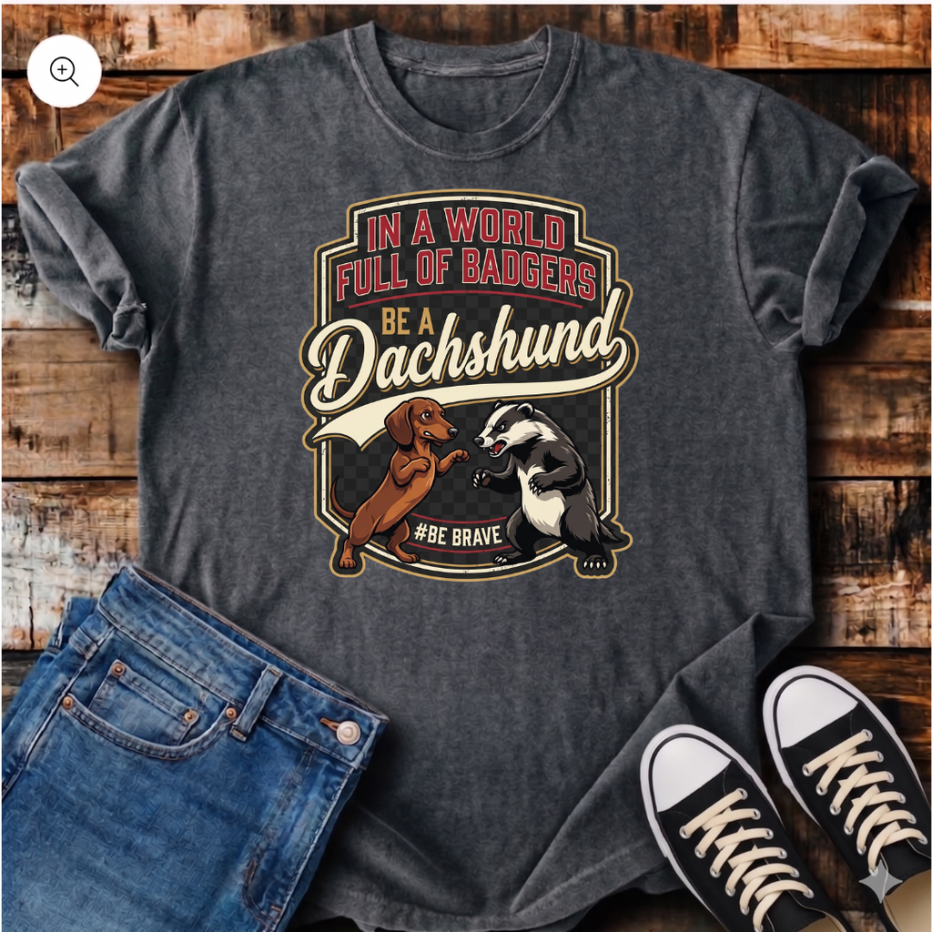 In a World Full of Badgers Be a Dachshund T-Shirt