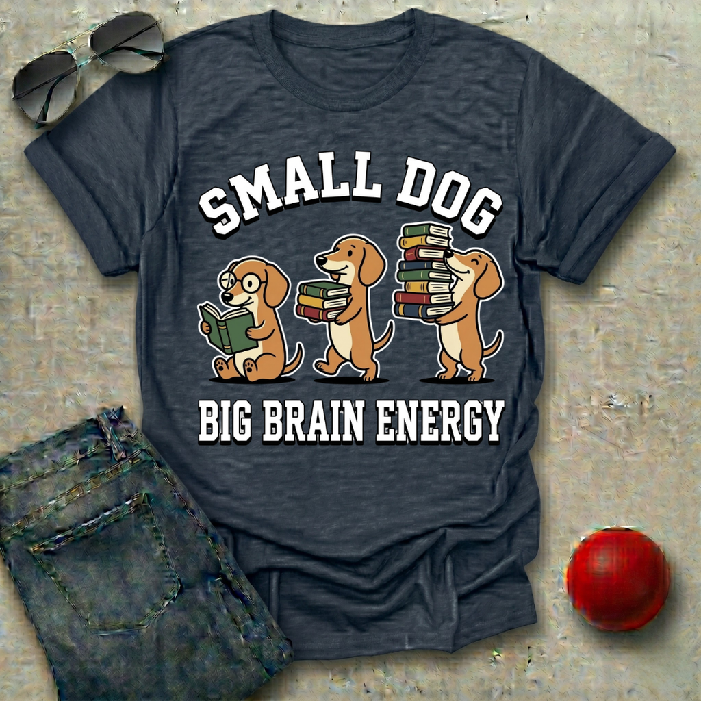 Small Dog Big Brain Energy T-Shirt