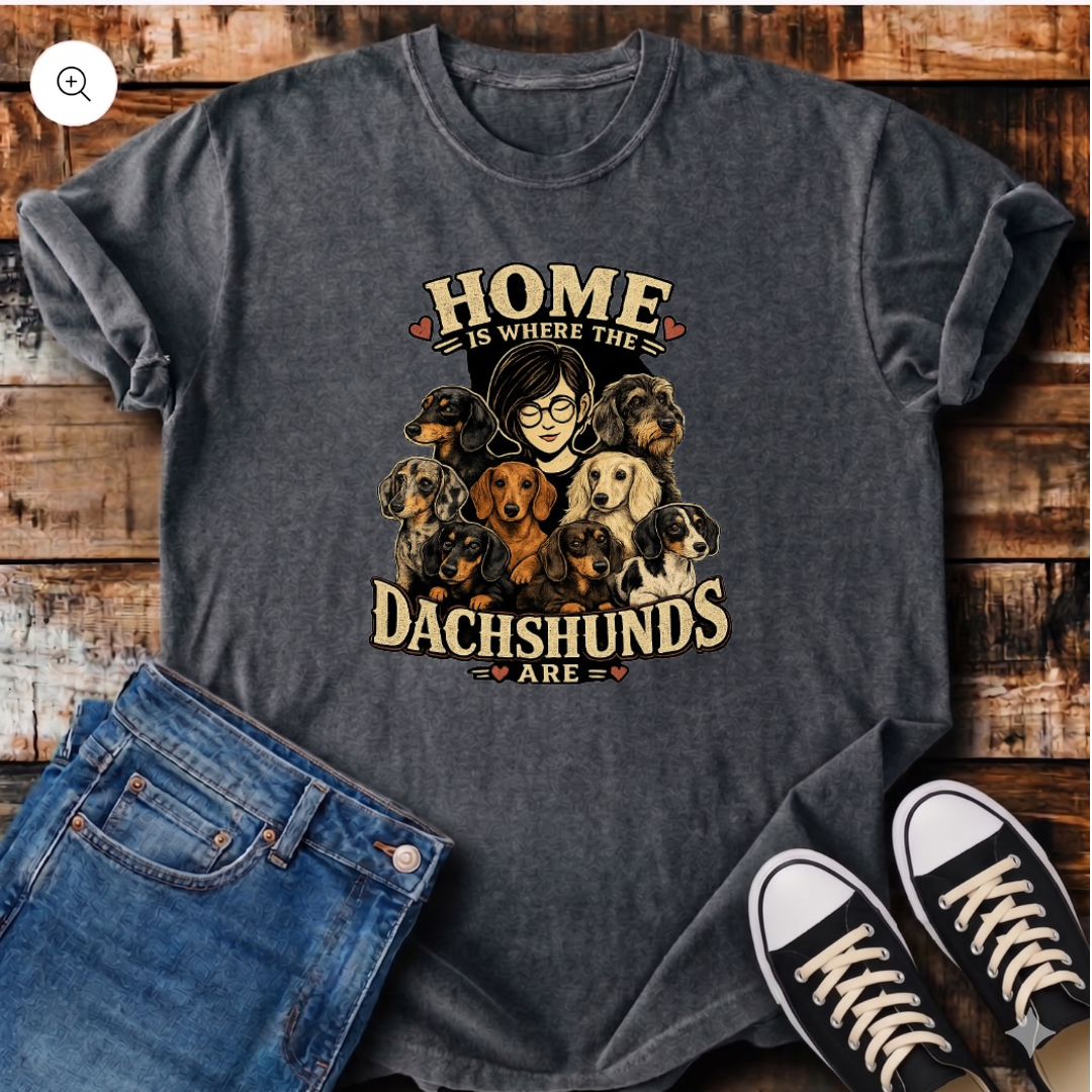 Home Is Where The Dachshunds Are T-Shirt
