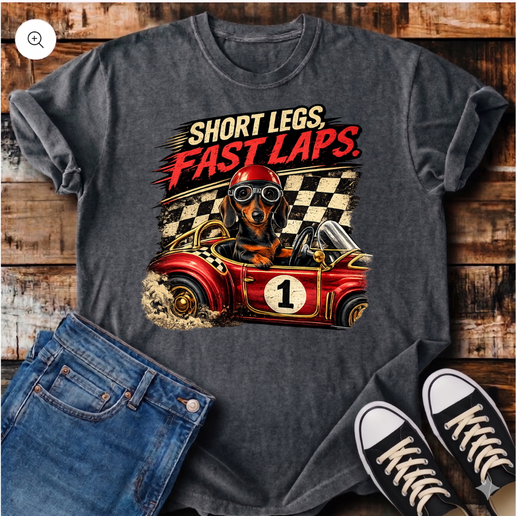 Short Legs, Fast Laps T-Shirt