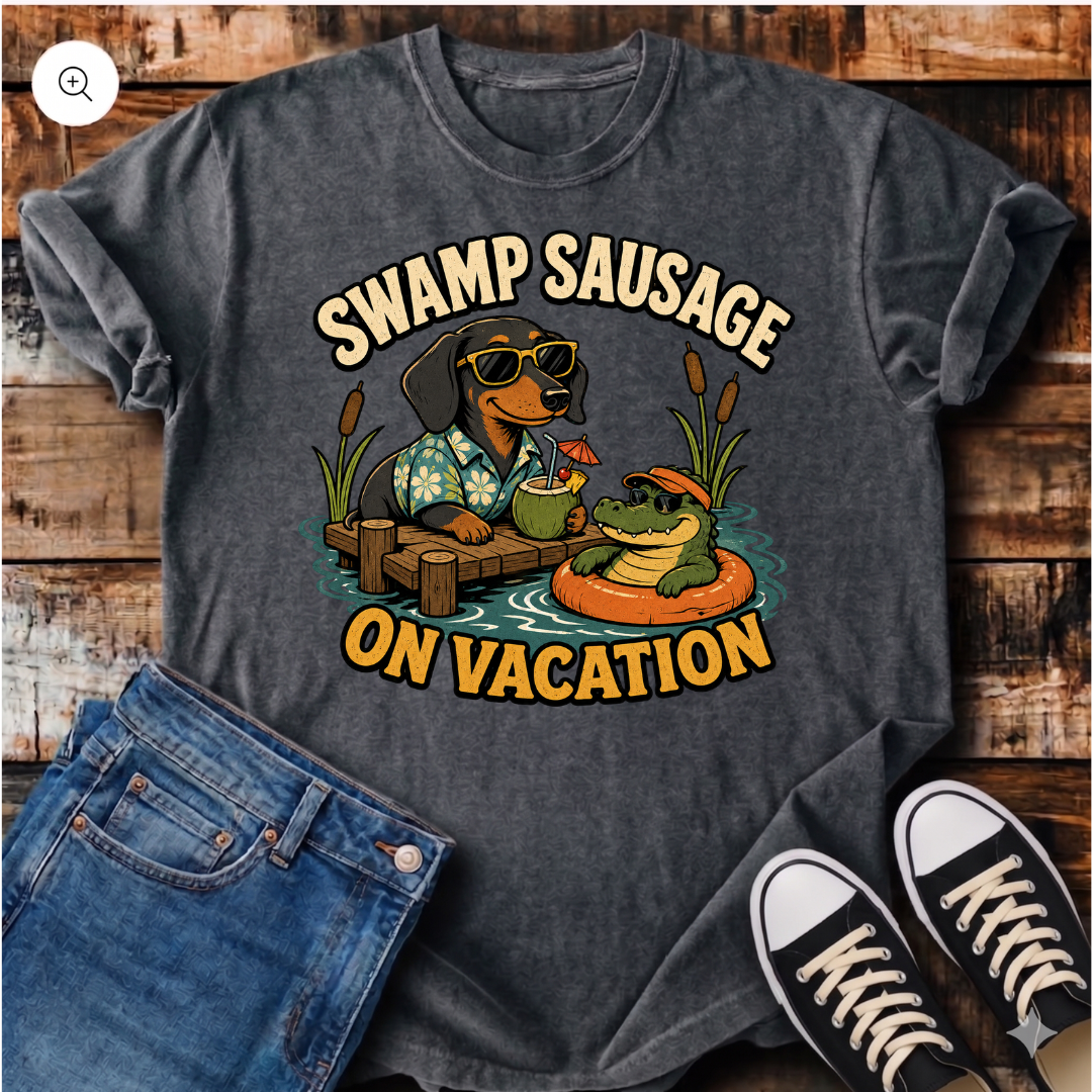 Swamp Sausage on Vacation T-Shirt