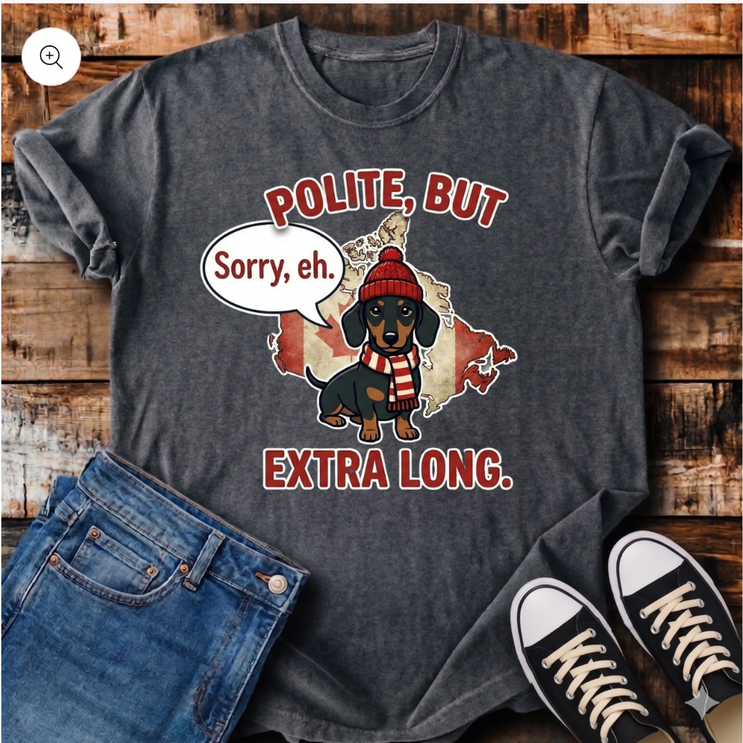 Canadian Polite Dachshund T-Shirt