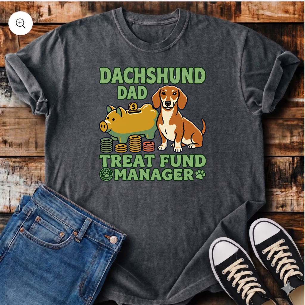 Dachshund Dad Treat Fund Manager T-Shirt
