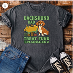 Dachshund Dad Treat Fund Manager T-Shirt