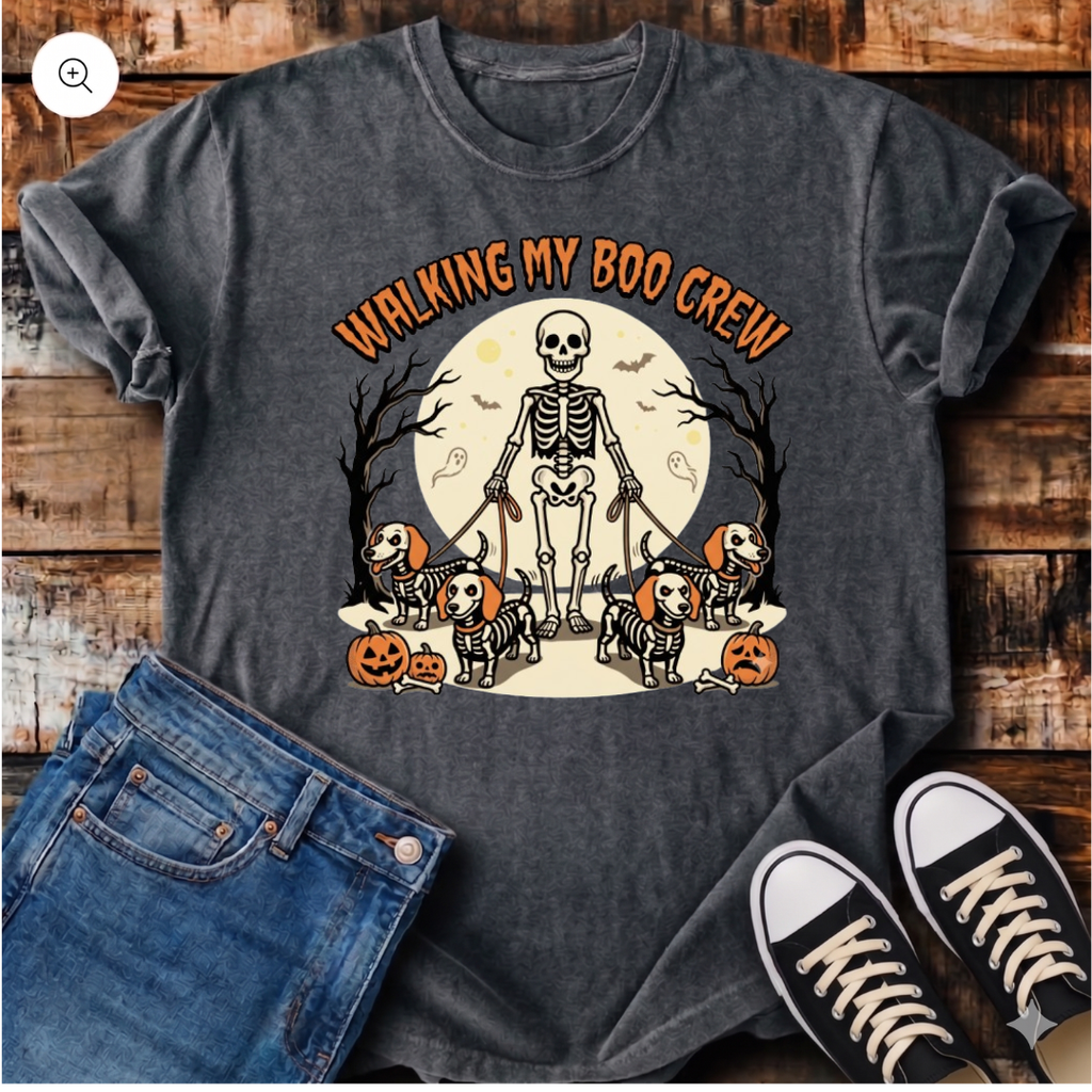 Walking My Boo Crew T-Shirt