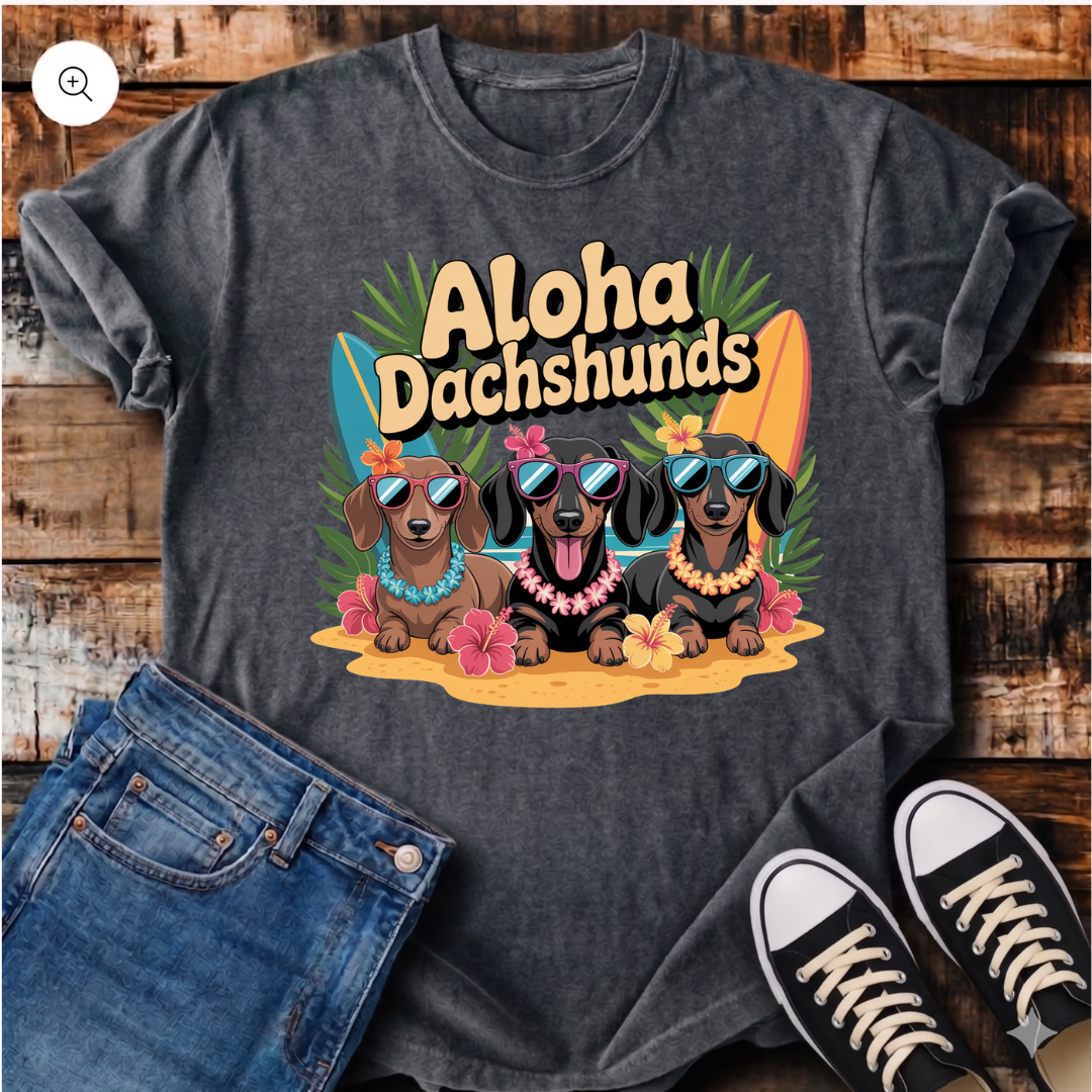 Aloha Dachshunds T-Shirt