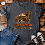 Tiger Pattern, Hot Dog Body T-Shirt