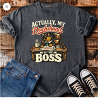 Actually My Dachshund is the Boss T-Shirt