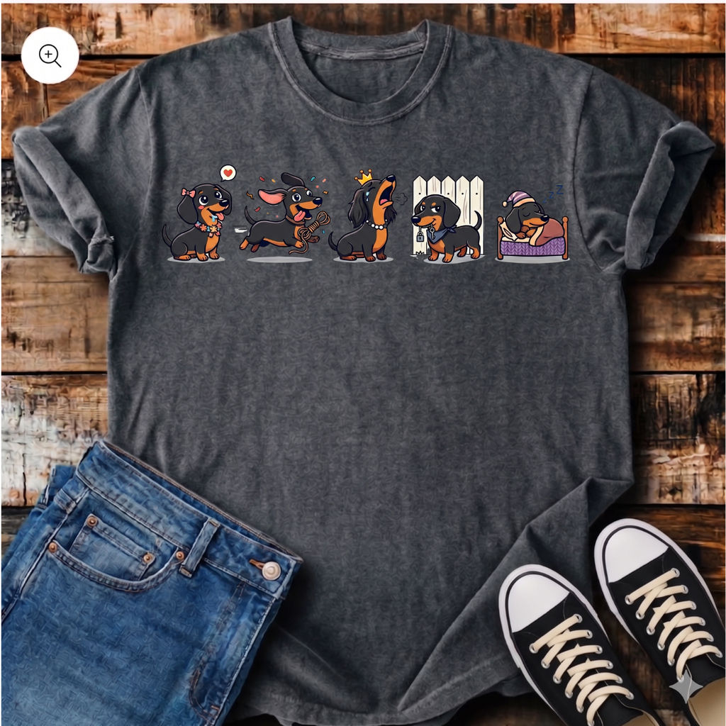Dachshunds in a Row T-Shirt