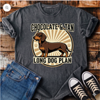 Chocolate and Tan, Long Dog Plan T-Shirt