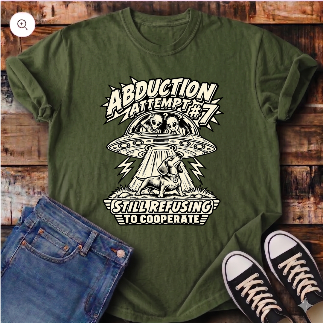 Alien Abduction Attempt T-Shirt
