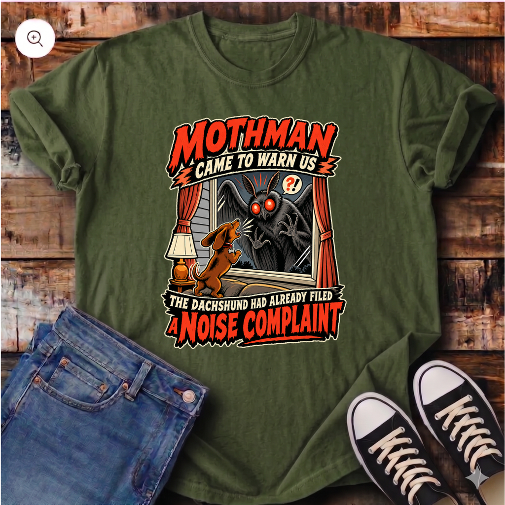 Mothman and Dachshund T-Shirt