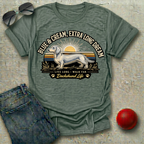 Blue and Cream, Extra Long Dream T-Shirt