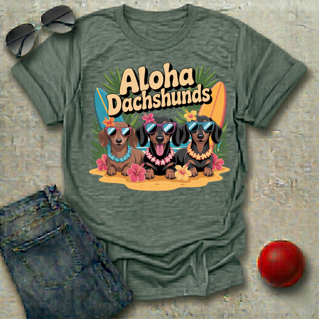 Aloha Dachshunds T-Shirt