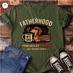Fatherhood Powered by Coffee T-Shirt