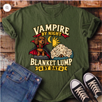 Vampire by Night, Blanket Lump by Day T-Shirt
