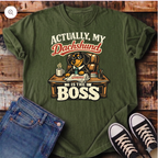 Actually My Dachshund is the Boss T-Shirt