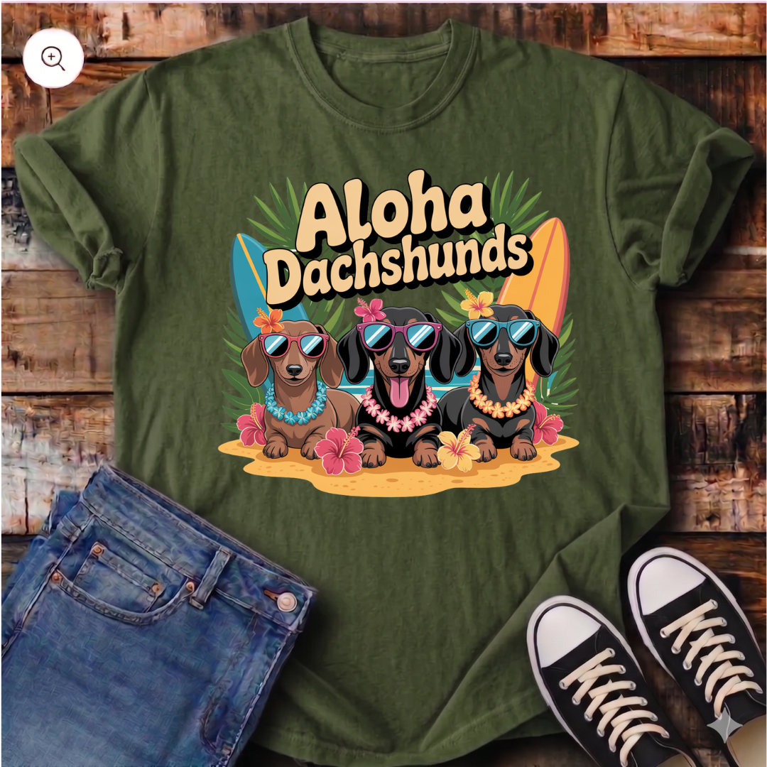 Aloha Dachshunds T-Shirt