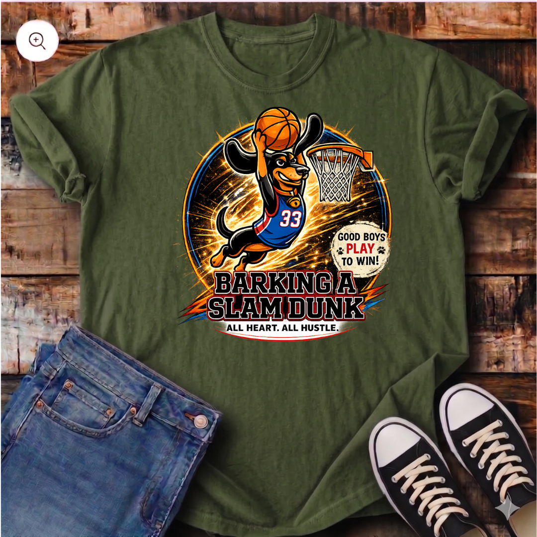 Barking a Slam Dunk T-Shirt