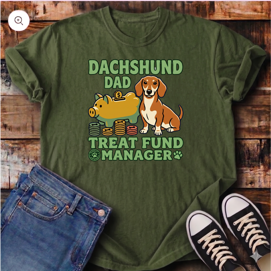 Dachshund Dad Treat Fund Manager T-Shirt