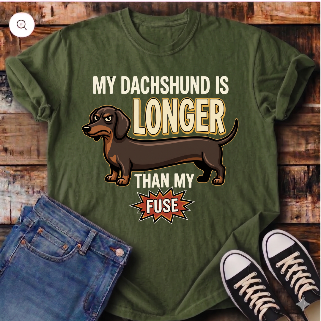 My Dachshund Is Longer Than My Fuse T-Shirt
