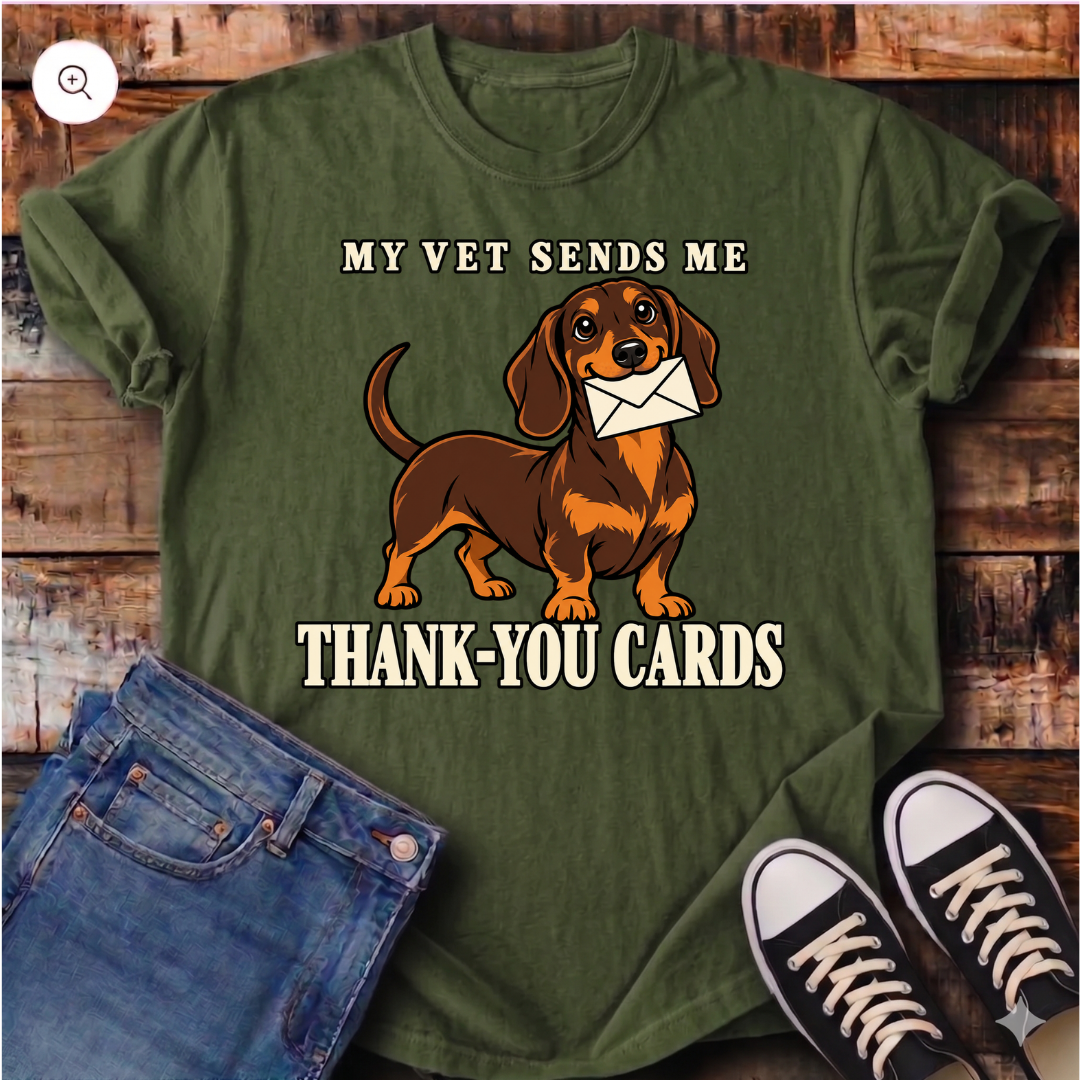 My Vet Sends Me Thank You Cards T-Shirt