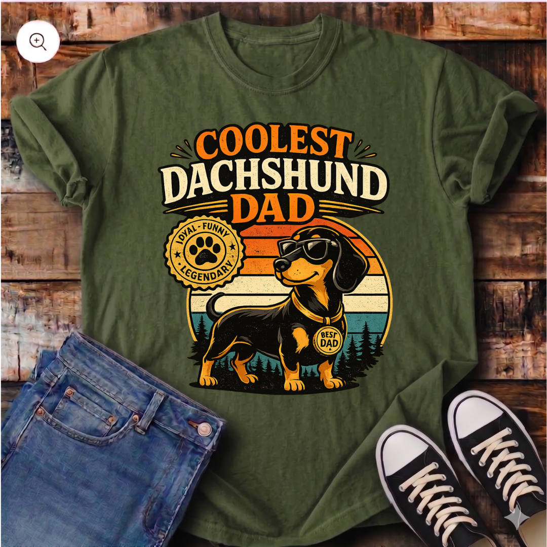 Coolest Dachshund Dad T-Shirt