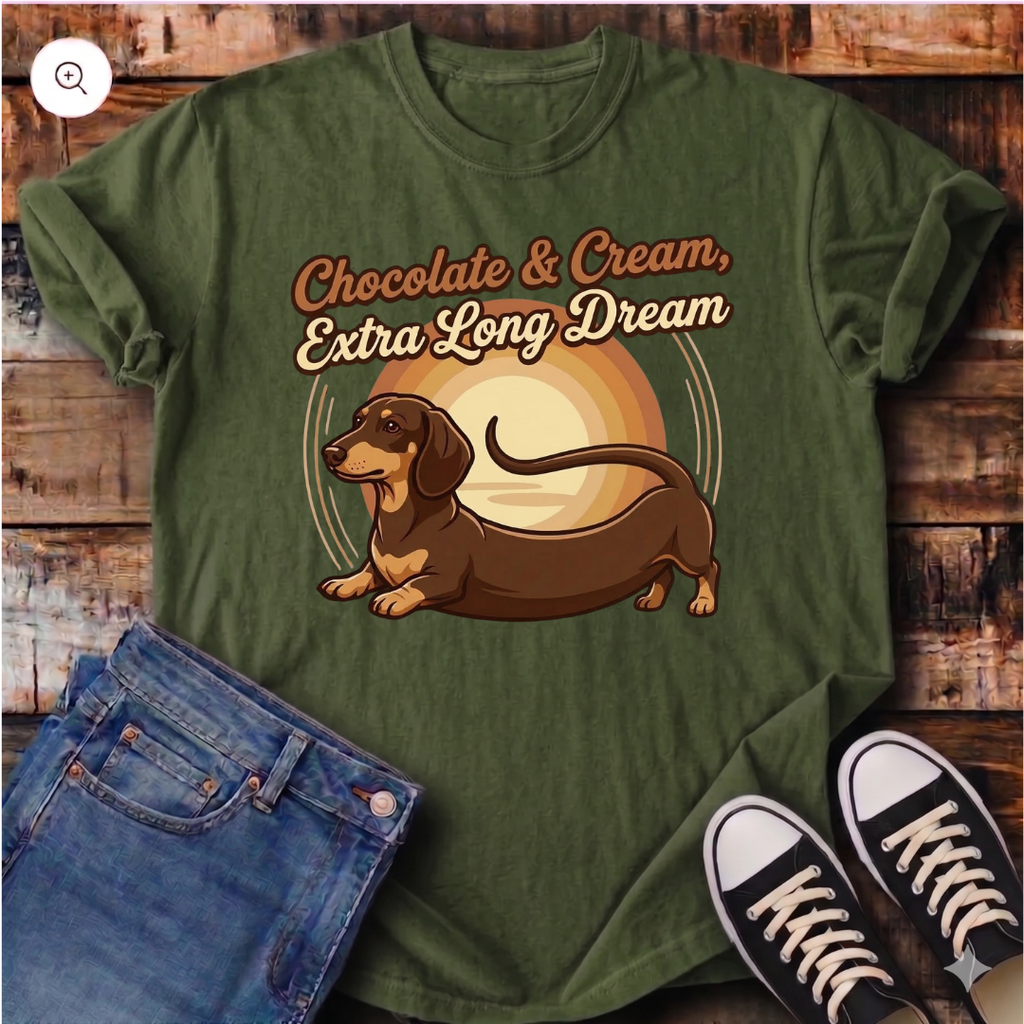 Chocolate & Cream, Extra Long Dream T-Shirt