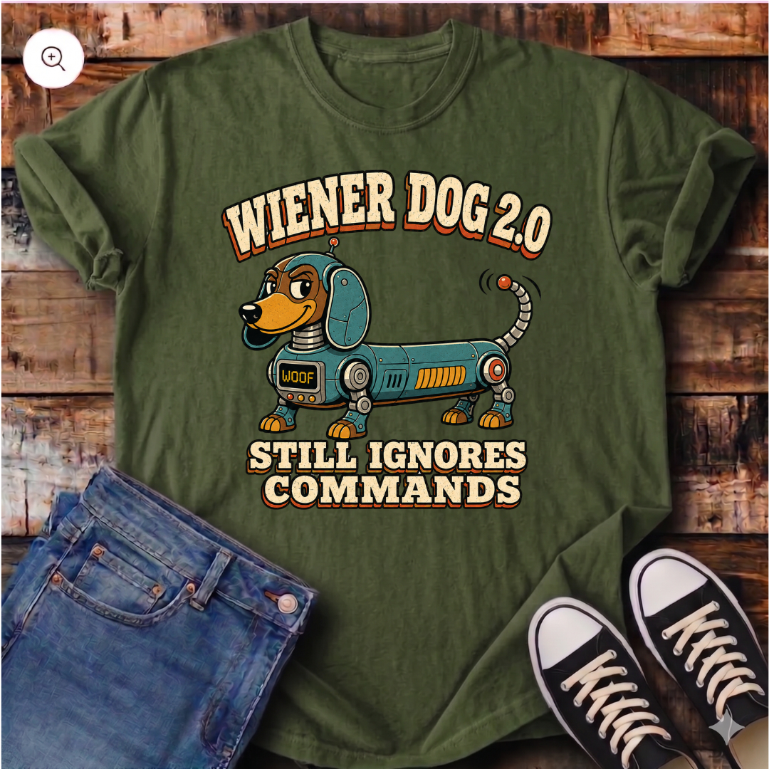 Wiener Dog 2.0, Still Ignores Commands T-Shirt